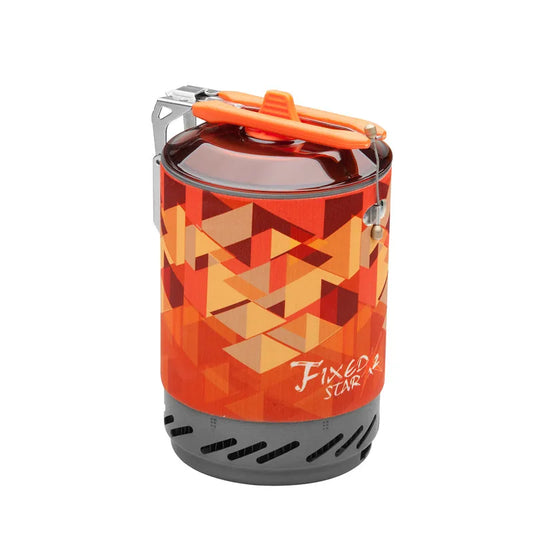 Portable Camping Cooking System 1L Gas Stove Burner Orange-0