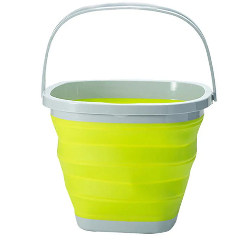Silicone Bucket Fishing Folding Square Bucket 5L/10L
