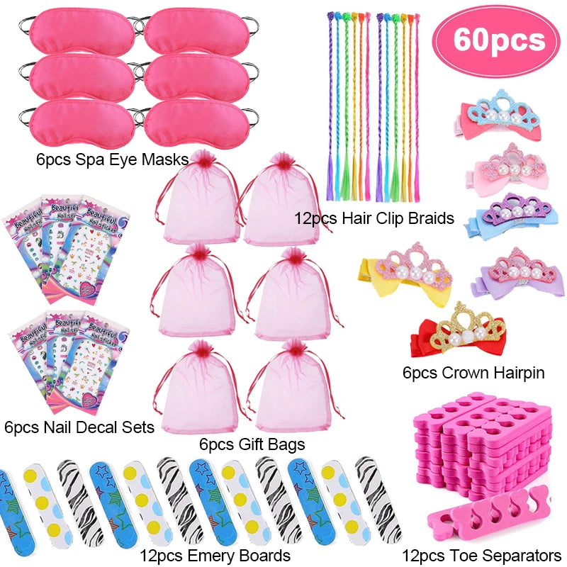 Spa Wedding Party Supplies Girls Birthday Party Gifts Guests Bachelor Spa Favors Stickers Christmas Pinata Filler