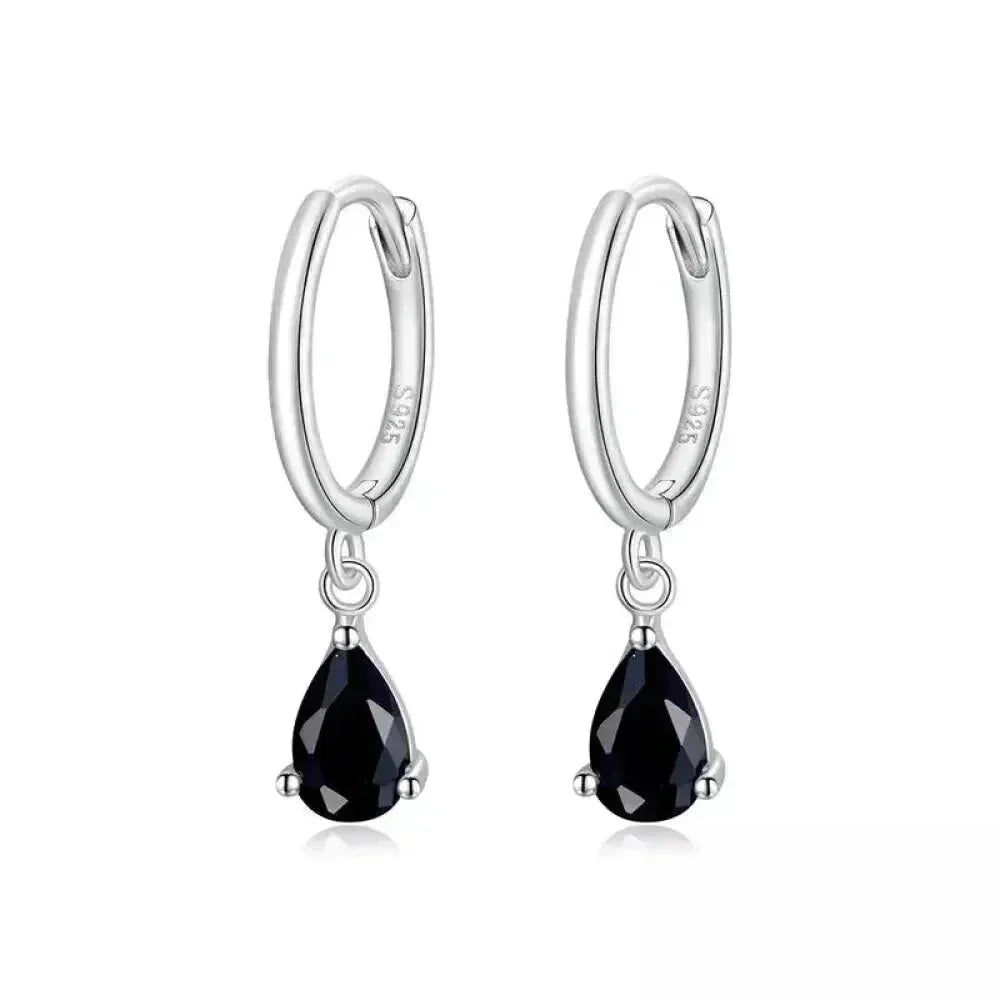 Exquisite Ishwar Water Drop Earrings | 925 Sterling Silver | 4 Colors | Statement Jewelry Sce1018