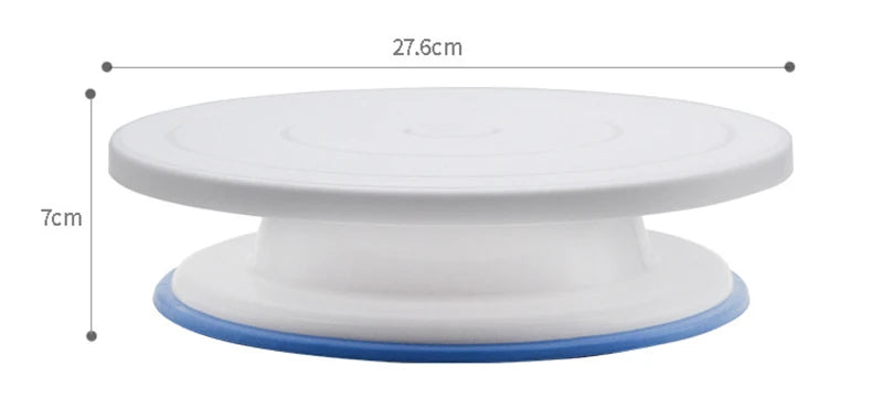 28cm Anti-skid Plastic Cake Turntable Rotating Cake Decorating Tools Pastry Bags Nozzles Set Spatula Kitchen Gadget Sets cozinha