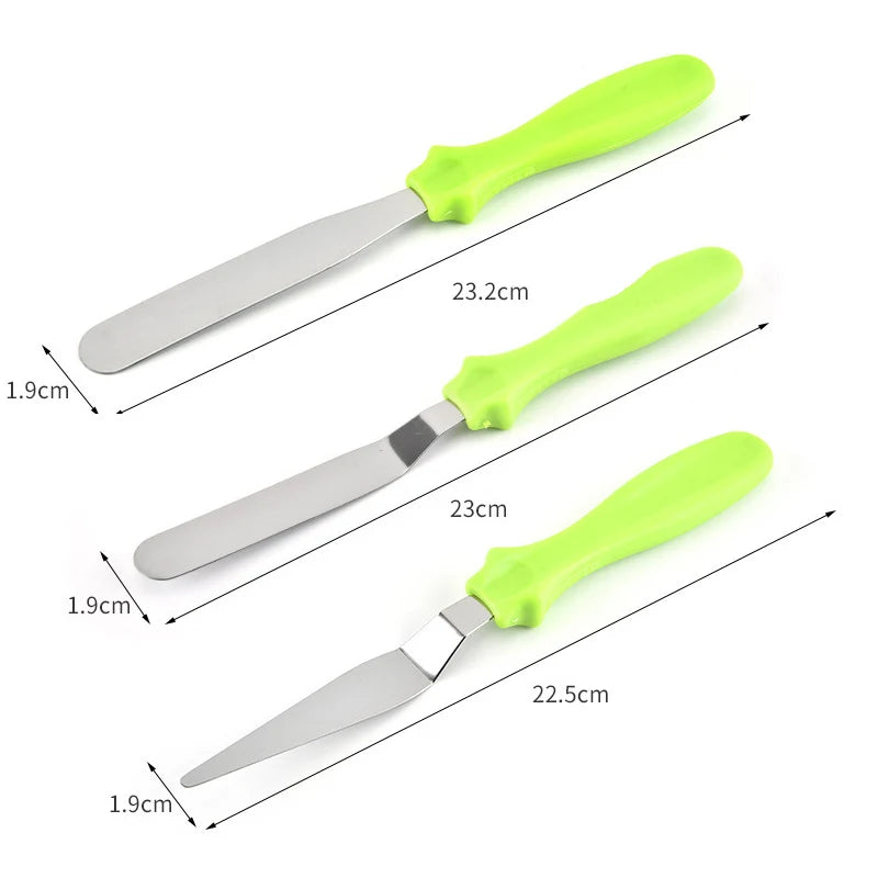 28cm Anti-skid Plastic Cake Turntable Rotating Cake Decorating Tools Pastry Bags Nozzles Set Spatula Kitchen Gadget Sets cozinha