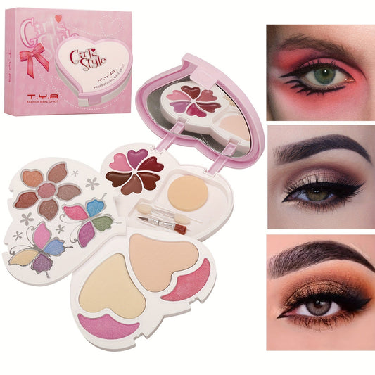 Heart-Shaped Makeup Palette Set-0