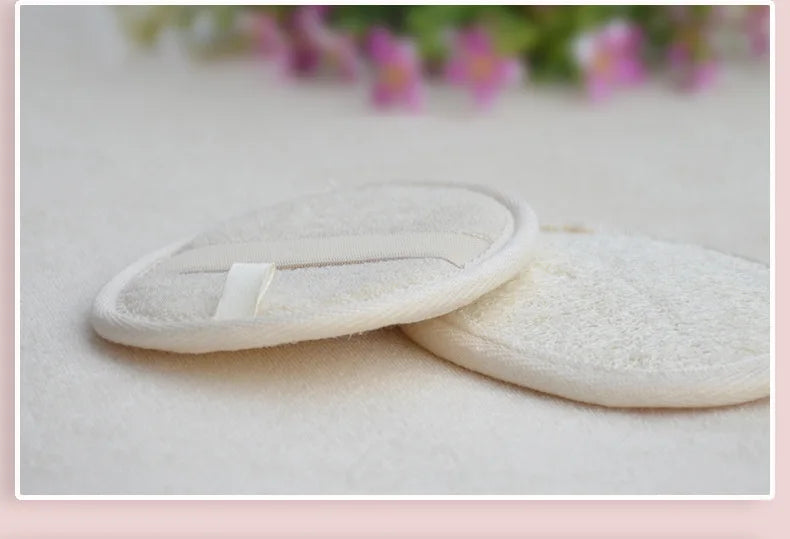 Natural Loofah Body Bath Brush - Reusable Exfoliating Scrubber with Soft Bristles Loofah Sponge for Face And Body Cleaning
