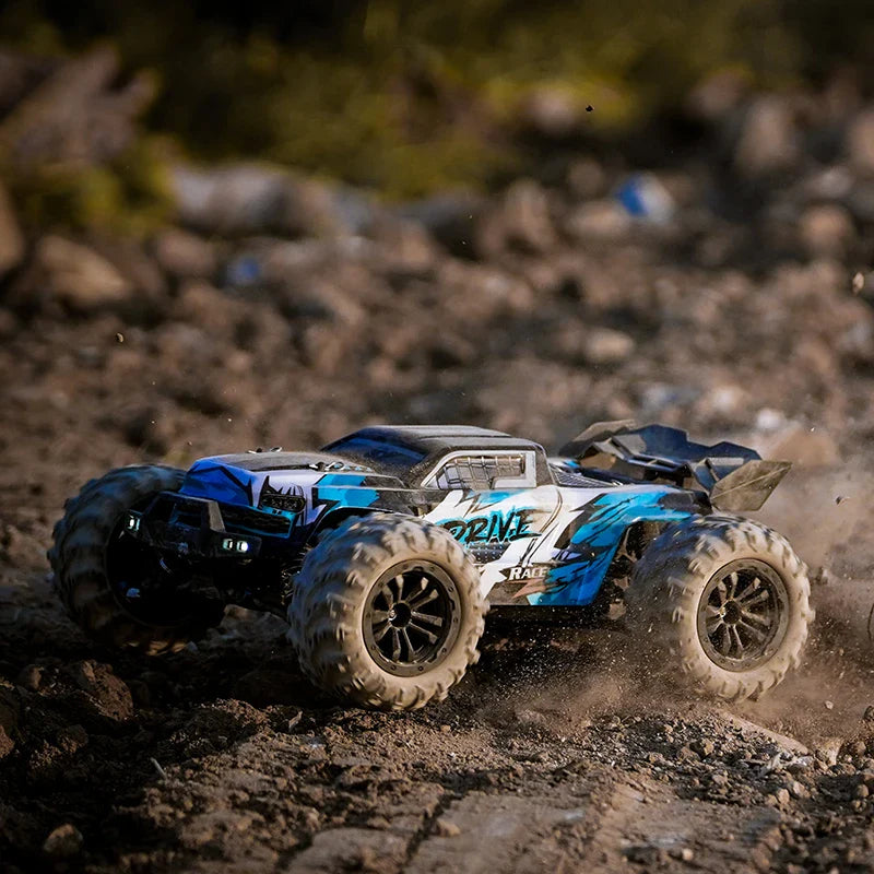 High-Speed 1:16 4WD RC Drift Monster Truck with LED for Kids-4