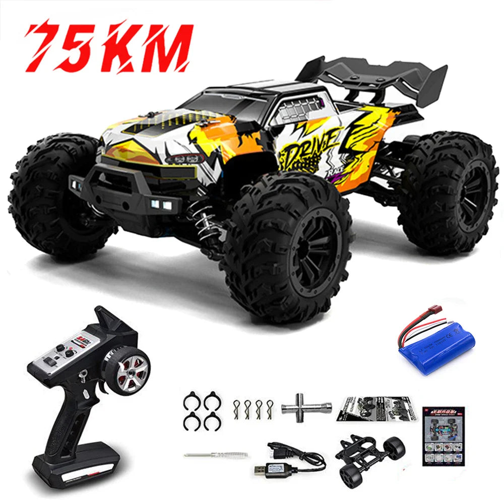 High-Speed 1:16 4WD RC Drift Monster Truck with LED for Kids-6