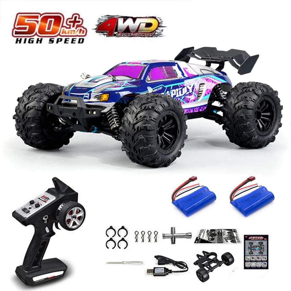 High-Speed 1:16 4WD RC Drift Monster Truck with LED for Kids-19