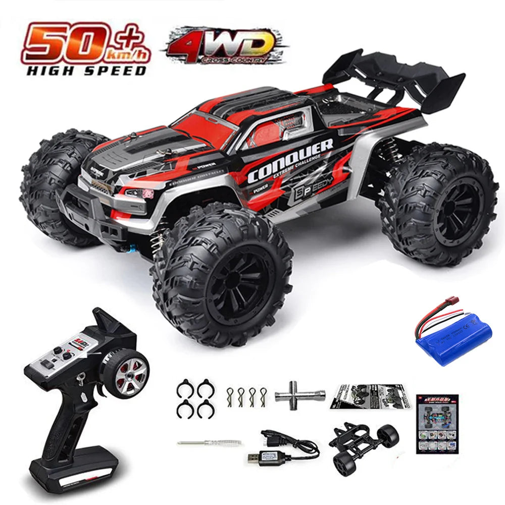 High-Speed 1:16 4WD RC Drift Monster Truck with LED for Kids-10