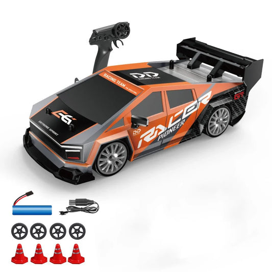 High-Speed 1:24 RC Mustang Drift Car with Remote & Replaceable Tires-10