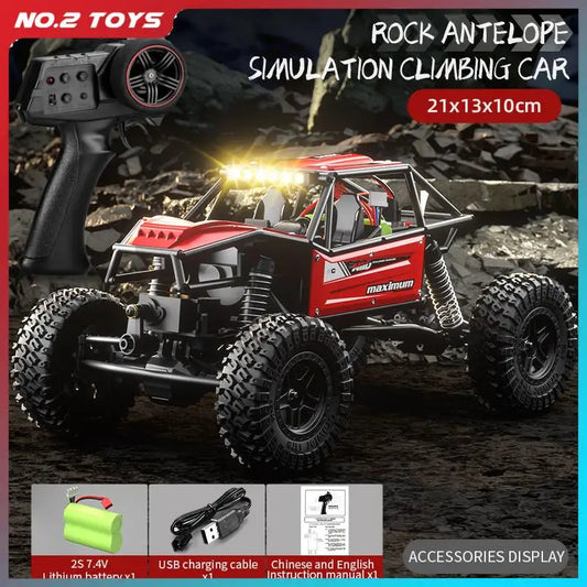 High-Speed LED Off-Road RC Climbing Car for Kids-0