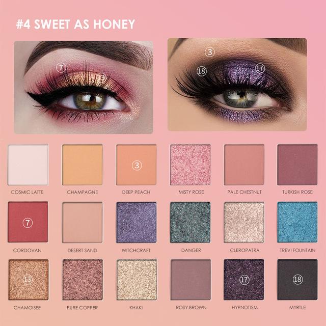 Honey Glitter Eyeshadow Palette-1