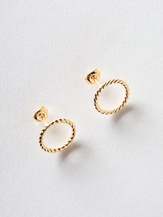 Gold Rope Earrings-0