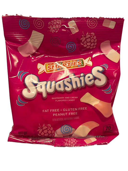 Squashies Smarties Raspberry And Cream Candy Bag 141G - U.S Edition