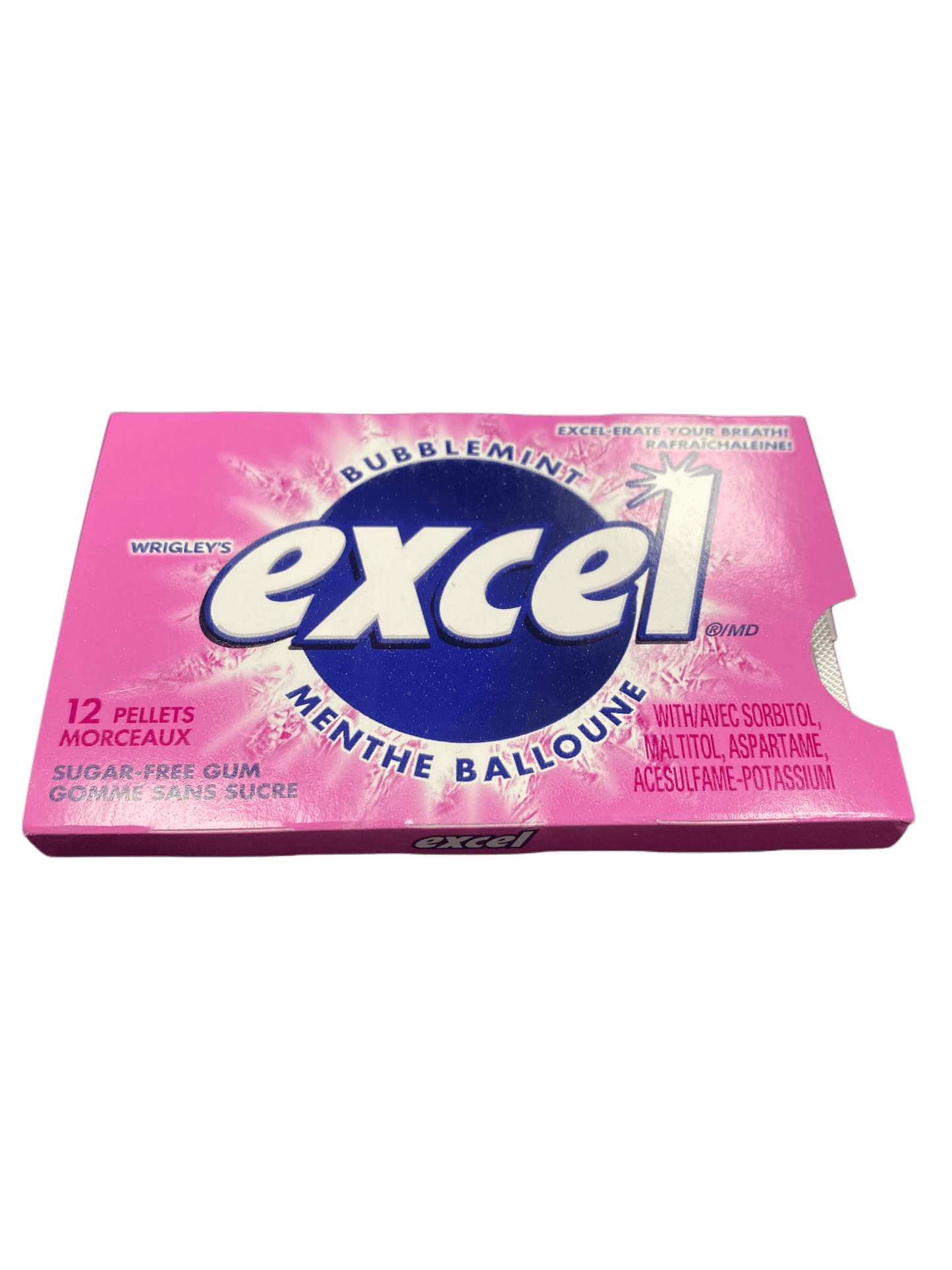 Excel Bubblemint Gum 12 Pieces - Canadian Edition