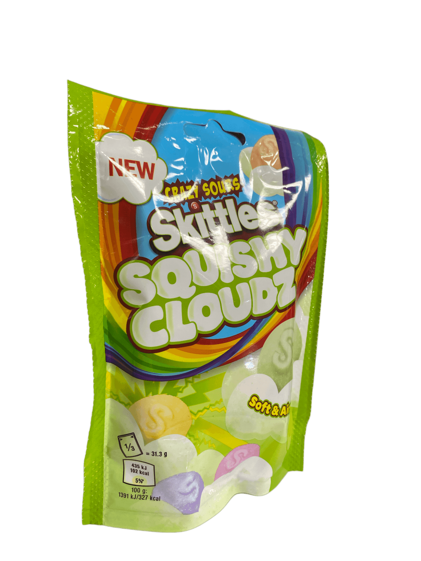 Skittles Crazy Sours Squishy Cloudz Candy Bag 94G - U.K Edition