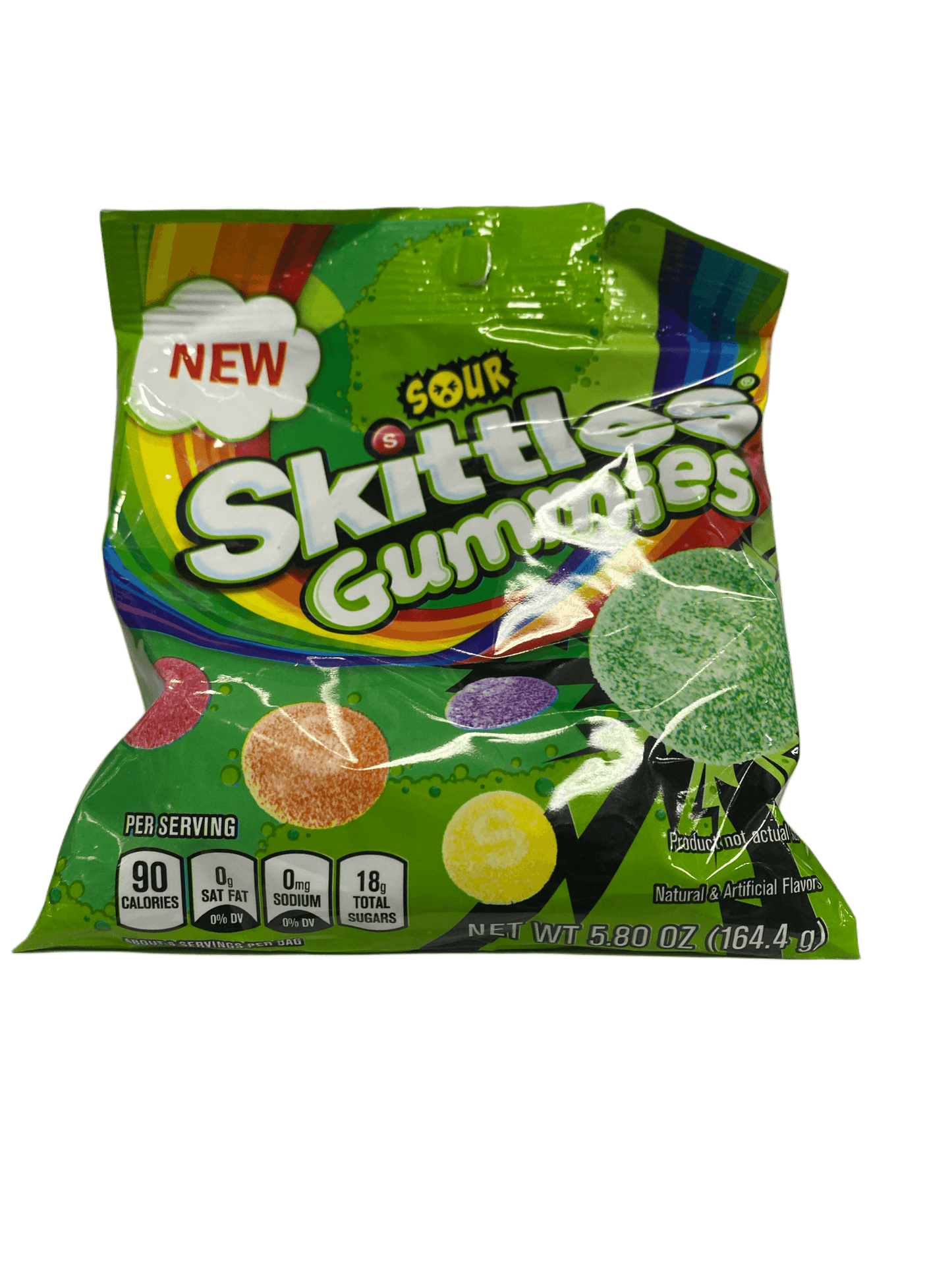 Sour Skittles Gummies Candy Bag 5.80OZ - Canadian Edition