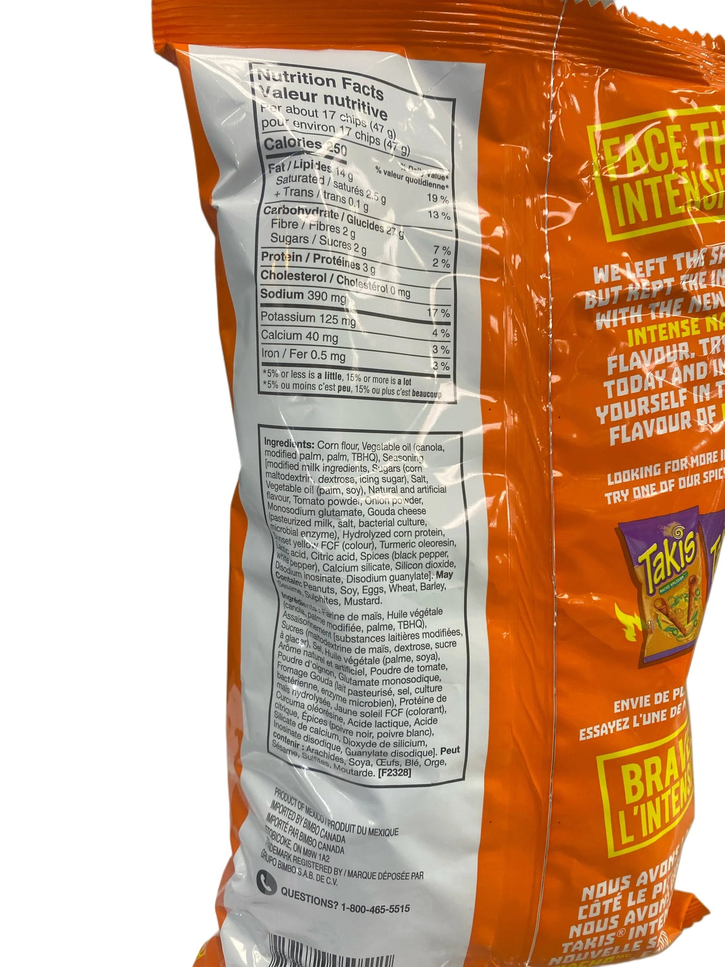 Takis Intense Nacho 280G - Canadian Edition