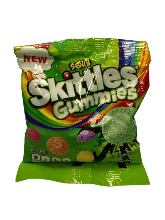 Sour Skittles Gummies Candy Bag 5.80OZ - Canadian Edition