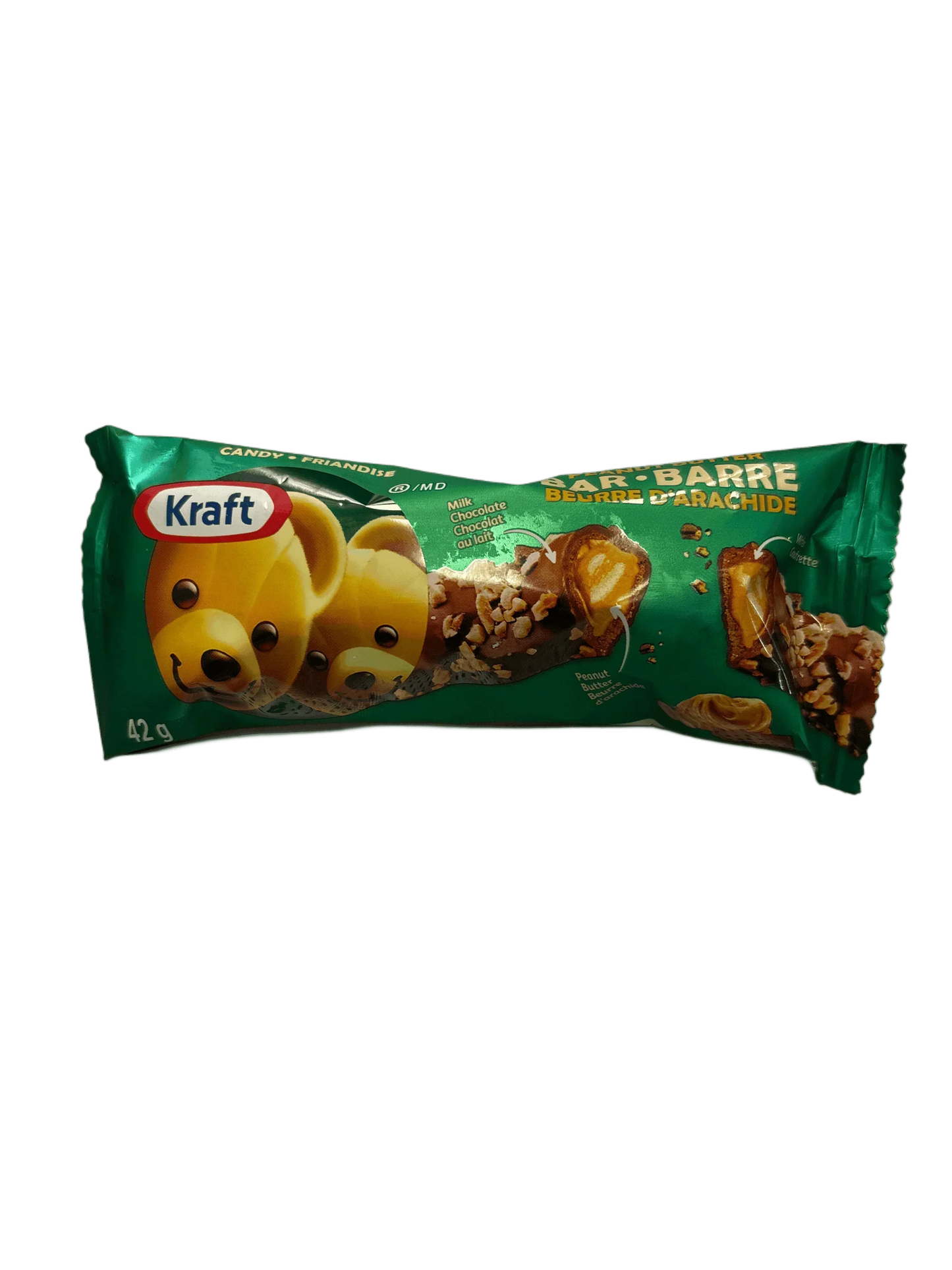 Kraft Milk Chocolate Peanut Butter Bar 42G - Canadian Edition