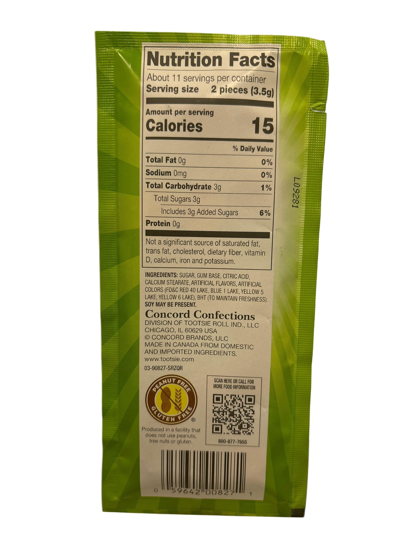 Razzles Sour Candy Gum 1.4OZ - Canadian Edition