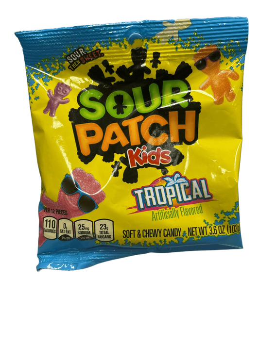Sour Patch Tropical Candy Bag 3.6OZ - Canadian Edition