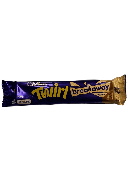 Cadbury Twirl Breakaway Wafer Share Pack 58G BB 06/25 - Australian Edition