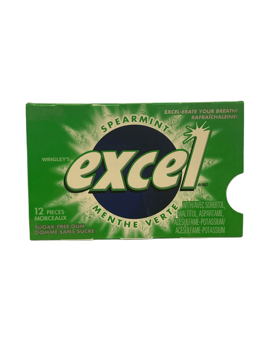 Excel Spearmint Gum 12 Pieces - Canadian Edition
