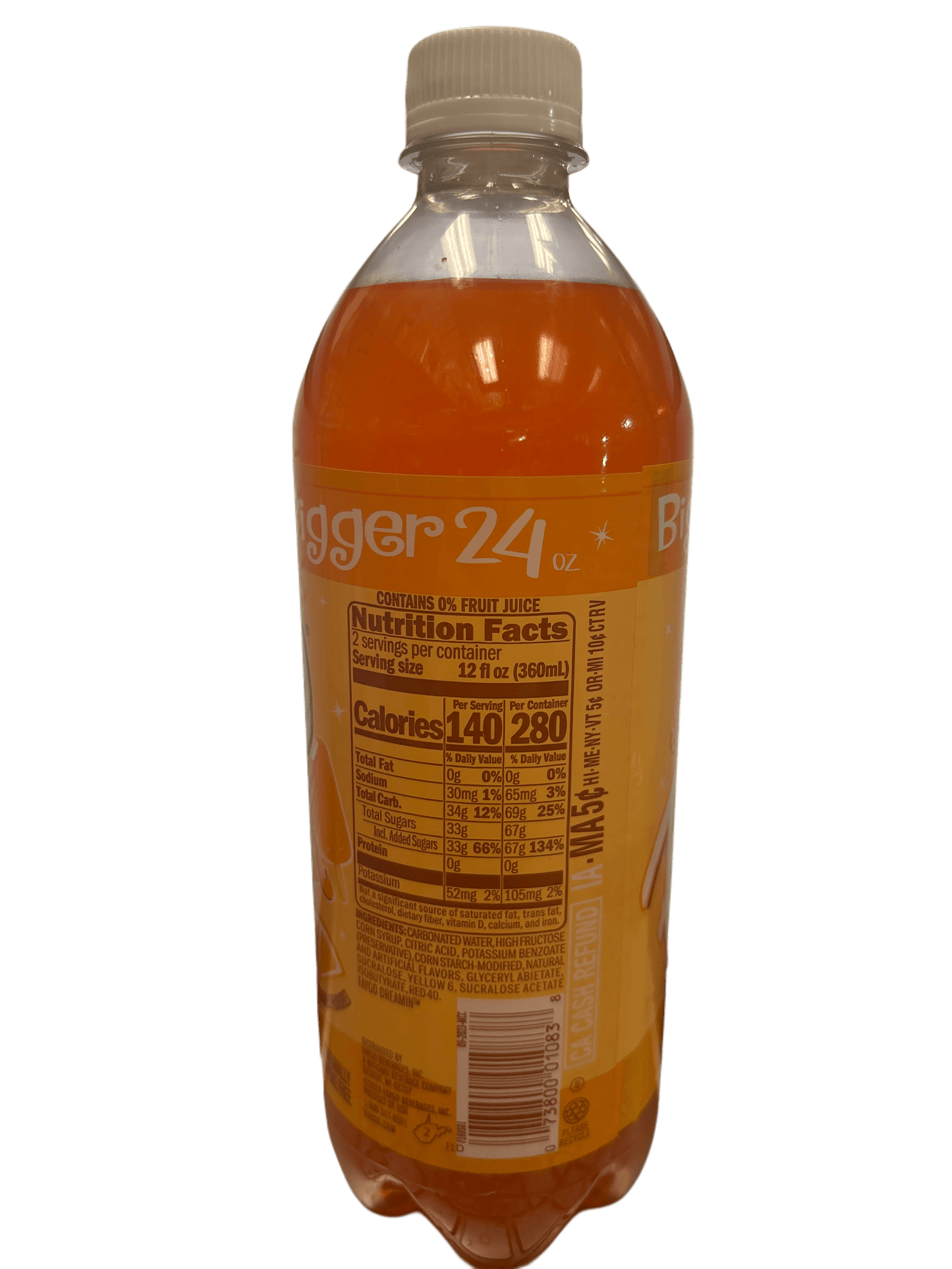 Faygo Orange Creme Soda Dreamin Bottle 710ML