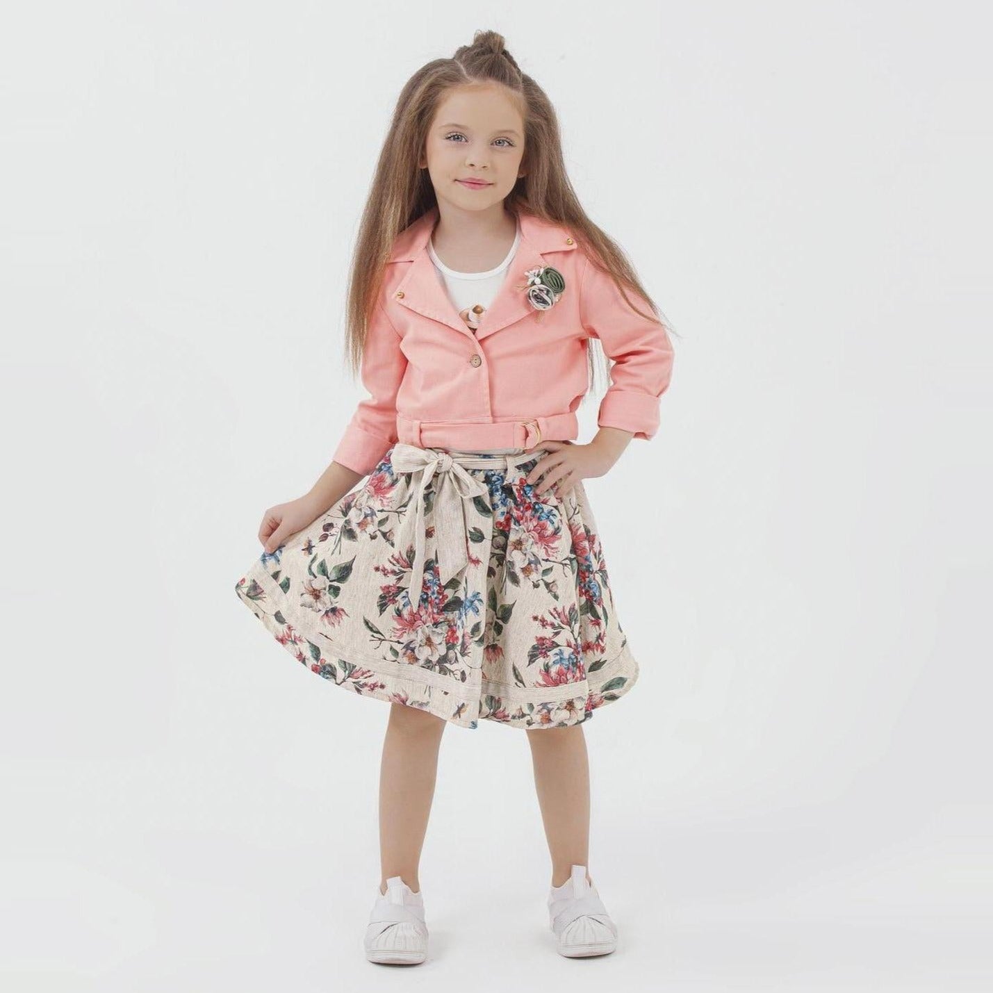 Stylish Bouquet Girls Casual Set-2