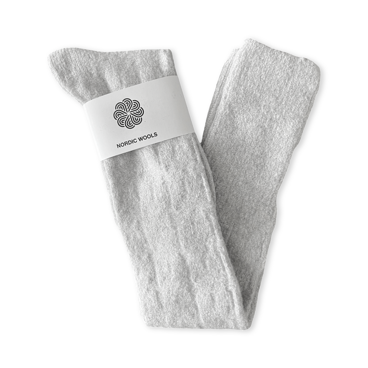 Nordic Socks Faux Angora Over The Knee - Ash - Womens-0