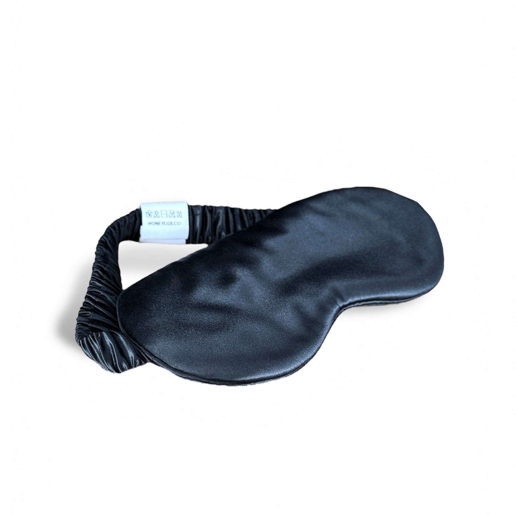 Premium Organic Silk Sleep Mask - Black-2