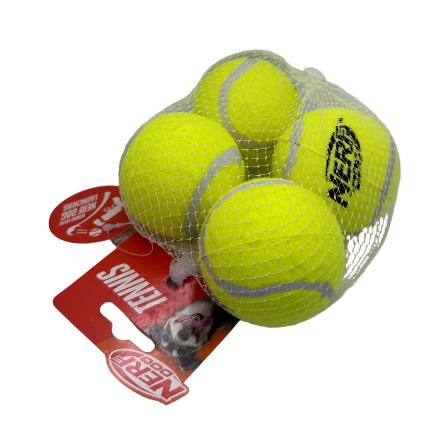 Dog Tennis Balls – 4-Pack Launcher-Compatible
