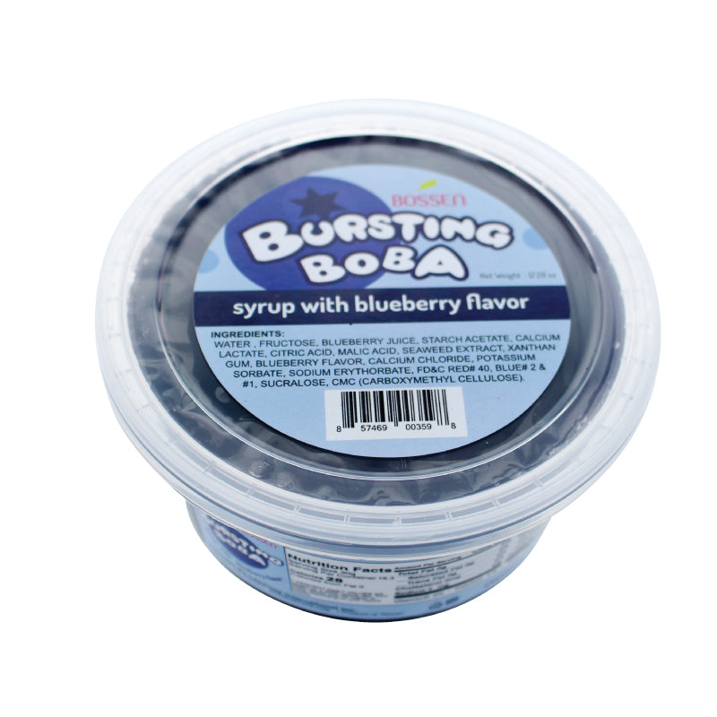 Blueberry Bursting Boba® | Popping Boba | 490g Mini Tub | 6 Mini Tubs Per Case | 60 Cases Per Pallet-0