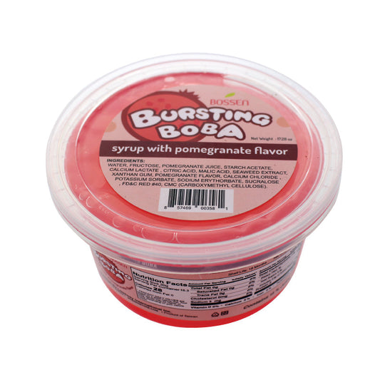 Pomegranate Bursting Boba® | Popping Boba | 490g Mini Tub | 6 Mini Tubs Per Case | 90 Cases Per Pallet-0