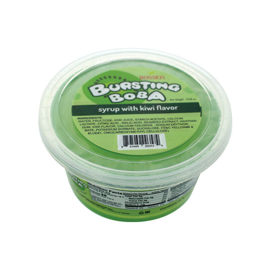Kiwi Bursting Boba® | Popping Boba | 490g Mini Tub | 6 Mini Tubs Per Case | 90 Cases Per Pallet-0