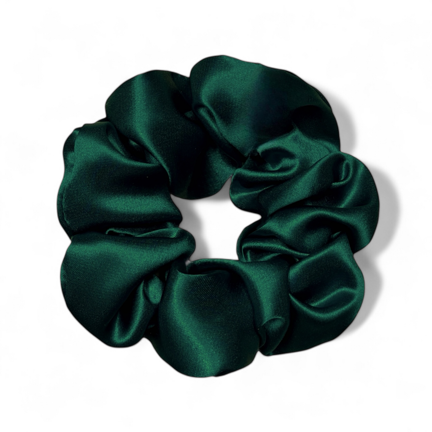 Organic Premium Silk Scrunchie - Pine-0