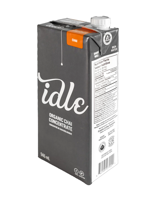Idle - Chai Concentrate - Organic - Vegan - Gluten-Free - Clean Label - Shelf-Stable Liquid Chai Mix - Made in Canada-0