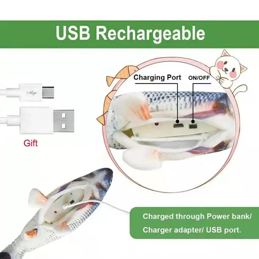 Interactive Rechargeable Electric Fish Toy-2