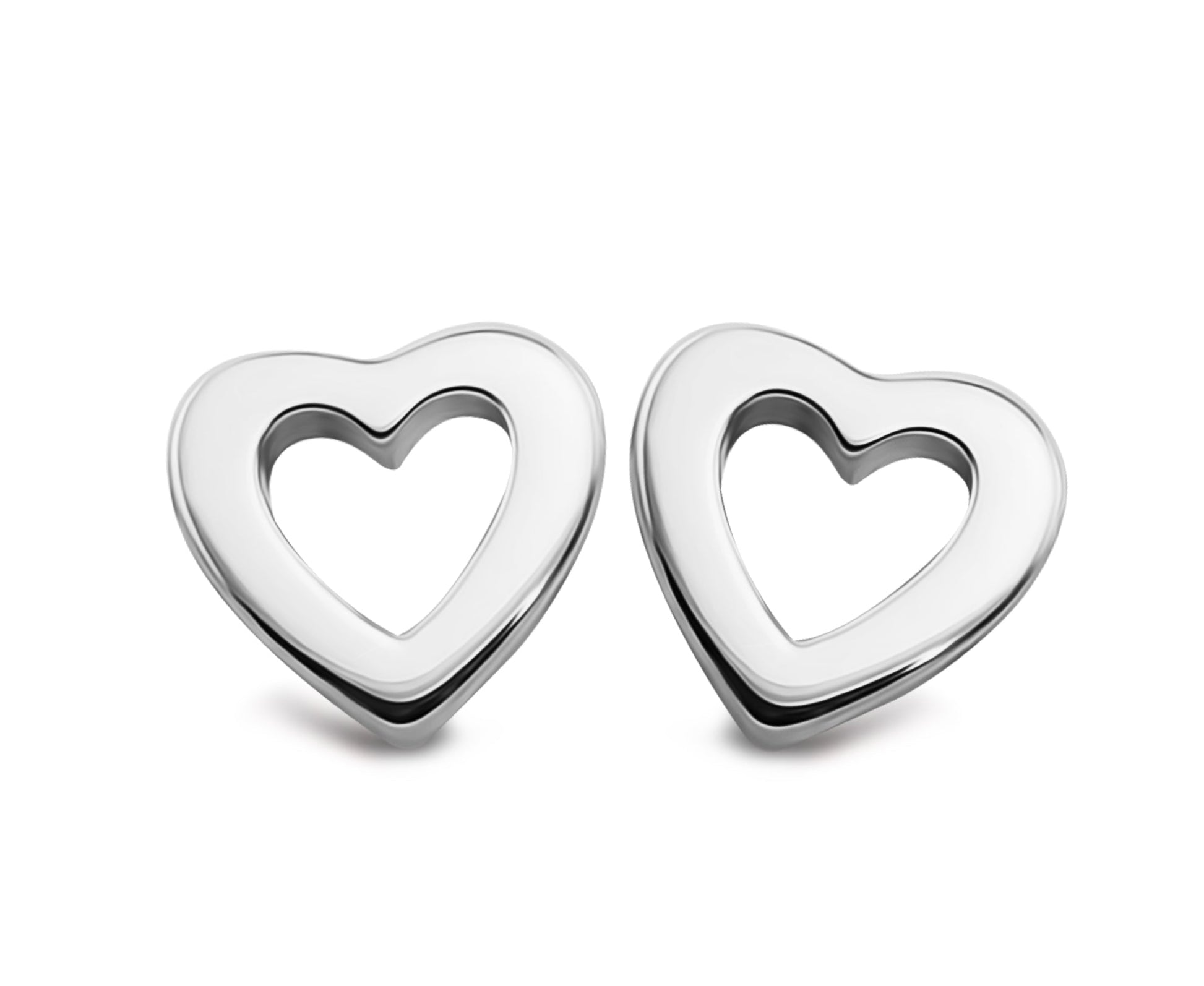 Oorbellen Open Hart  Zilver JE038S-0