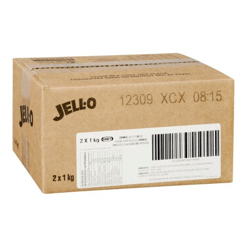 Orange - JELL-O Gelatin - Jelly Powder - Dessert Mix - 2 x 1kg/Case-1