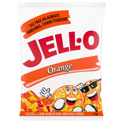 Orange - JELL-O Gelatin - Jelly Powder - Dessert Mix - 2 x 1kg/Case-0