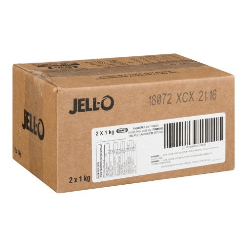 Raspberry - JELL-O Gelatin - Jelly Powder - Dessert Mix - 2 x 1kg/Case-1