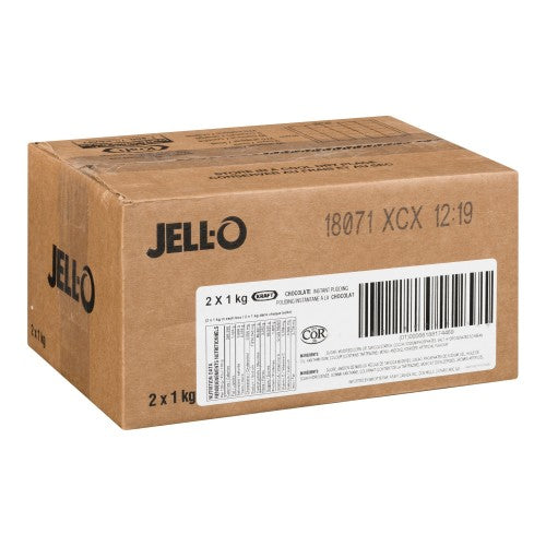 Chocolate - JELL-O Instant - Pudding Powder - Dessert Mix - 2 x 1kg/Case-1