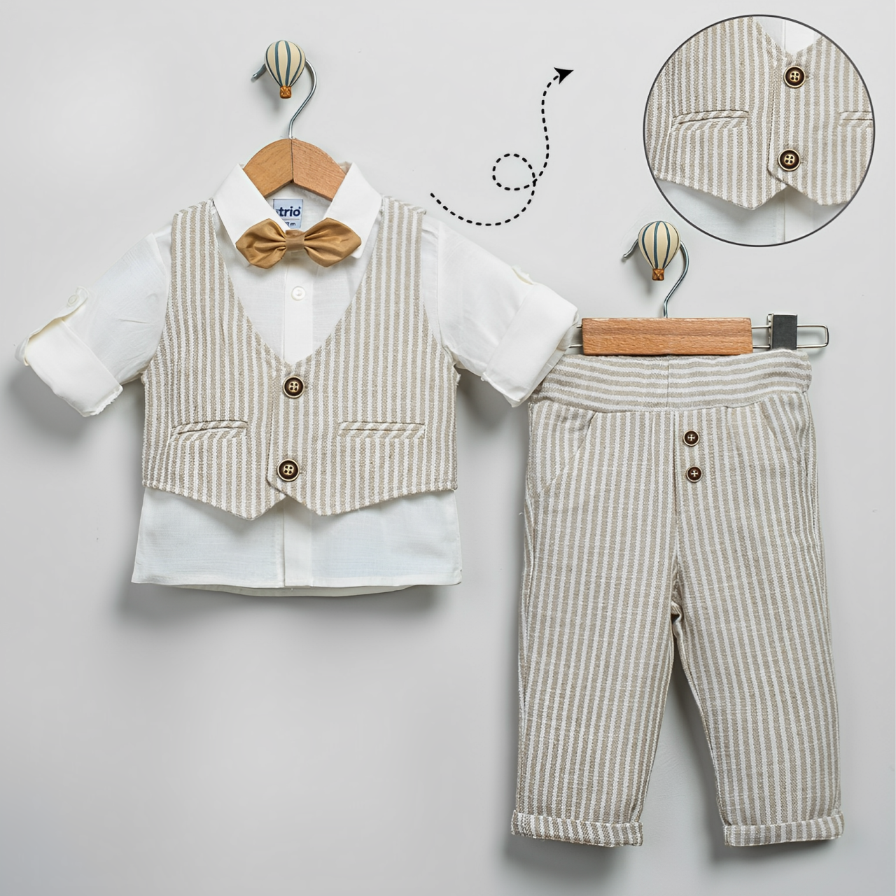Striped & Chic Boys Dressy Set-0
