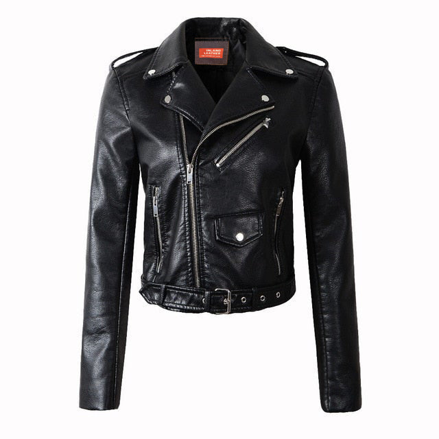 Katherine Women's Motorcycle Genuine Leather Jacket-3