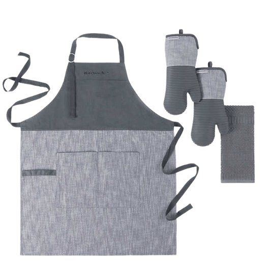 Kitchen Aid 4-Piece BBQ Set - Grey-0