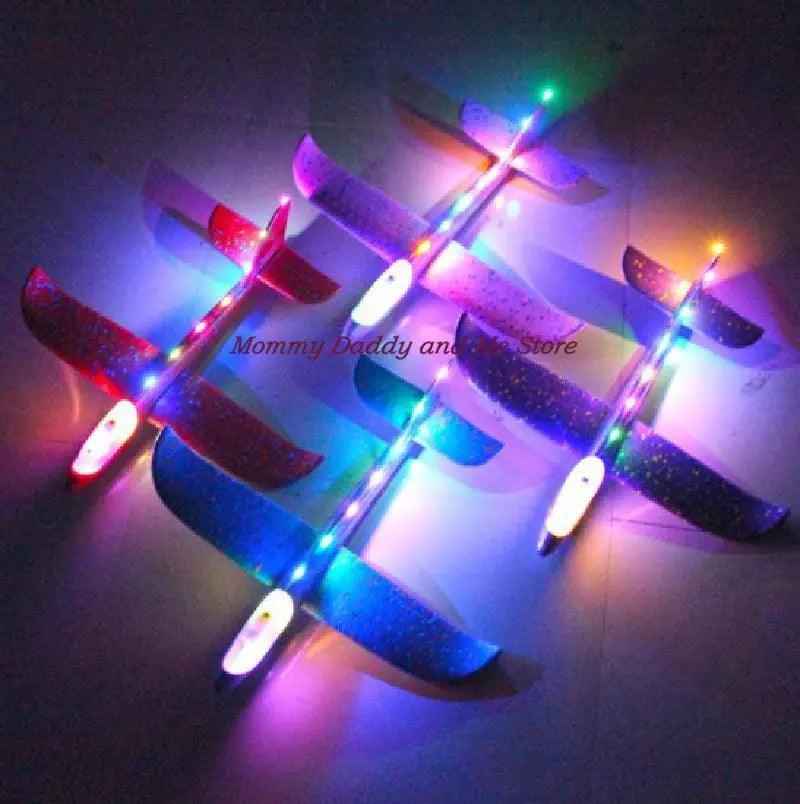 LED Foam Glider Plane: Soar High with Light-Up Fun!-0