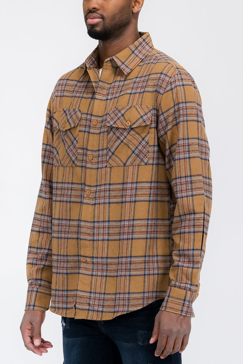 Brushed Flannel Shirt-2