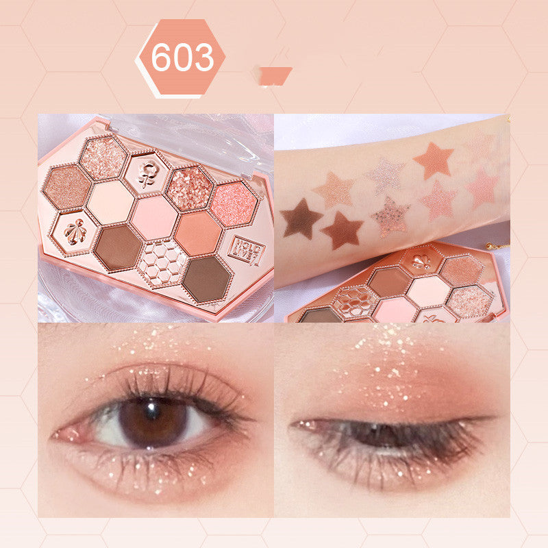 Matte and Glitter Eyeshadow Palette-3