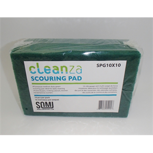 SOMI KIT-SPG6X10-CZ, Scouring Pad 6x9" (6ct)Med Duty Cleanza Grn, 3.2LBS, GREEN, 60 PER PACK-0